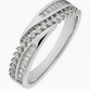 Stylish 925 Silver Dual Row Baguette & Round CZ Band Ring for Women – Elegant Party & Daily Wear Ring
