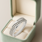 Stylish 925 Silver Dual Row Baguette & Round CZ Band Ring for Women – Elegant Party & Daily Wear Ring