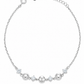 Silver Triple Bead Station Bracelet