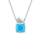 Rose Gold Plated Floral Pendant Necklace for Women – Pink CZ Stone & Pearl Accent