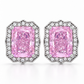 Silver Pink Earrings