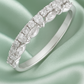 Elegant 925 Silver Marquise & Round Zircon Band Ring for Women – Sparkling Daily & Party Wear Ring
