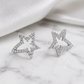 Silver-Tone Star Earrings