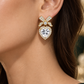 Bow Heart Earrings
