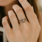 Crown Design Zircon Ring for Women 925 Silver Finish Elegant Princess Style Finger Ring