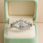 Crown Design Zircon Ring for Women 925 Silver Finish Elegant Princess Style Finger Ring