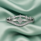 Crown Design Zircon Ring for Women 925 Silver Finish Elegant Princess Style Finger Ring