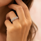 Designer 925 Silver Twisted Baguette Zircon Band Ring for Women – Elegant Daily & Party Wear Jewelry