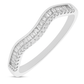 925 Silver Wave Design Baguette & Round Zircon Band Ring for Women – Elegant Minimalist Jewelry