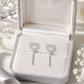 Open Heart Threader Earrings