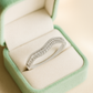 925 Silver Wave Design Baguette & Round Zircon Band Ring for Women – Elegant Minimalist Jewelry