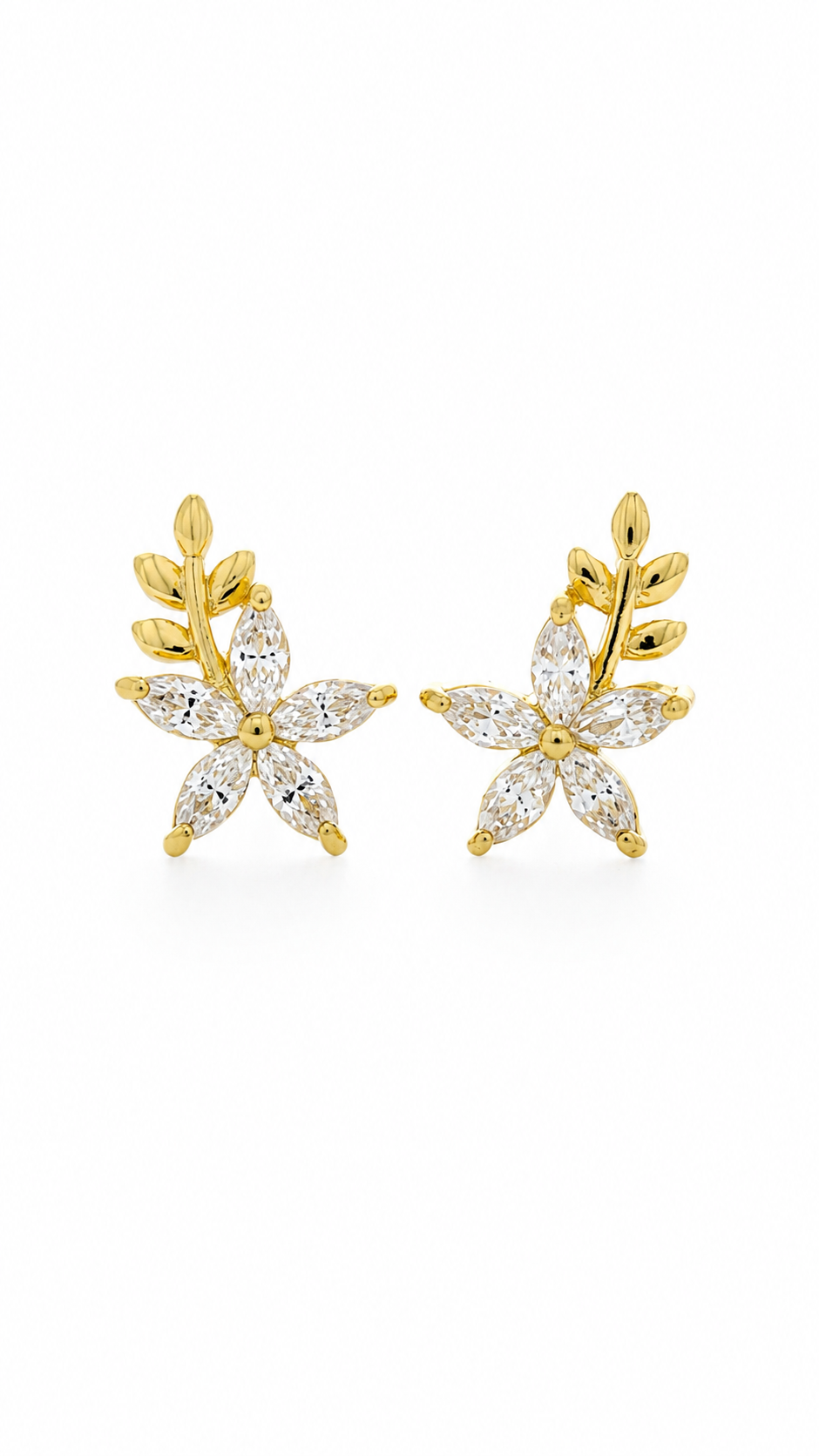 Flower & Leaf Earrings