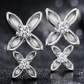 Double Four-Petal Earrings