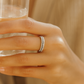 925 Silver Dual Row Baguette & Round Zircon Band Ring for Women – Elegant Everyday & Party Wear