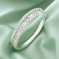 925 Silver Dual Row Baguette & Round Zircon Band Ring for Women – Elegant Everyday & Party Wear