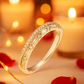 925 Silver Dual Row Baguette & Round Zircon Band Ring for Women – Elegant Everyday & Party Wear