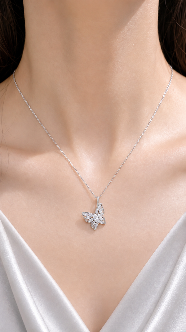 Butterfly Marquise Necklace