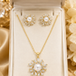 Sunburst Necklace & Earrings Set
