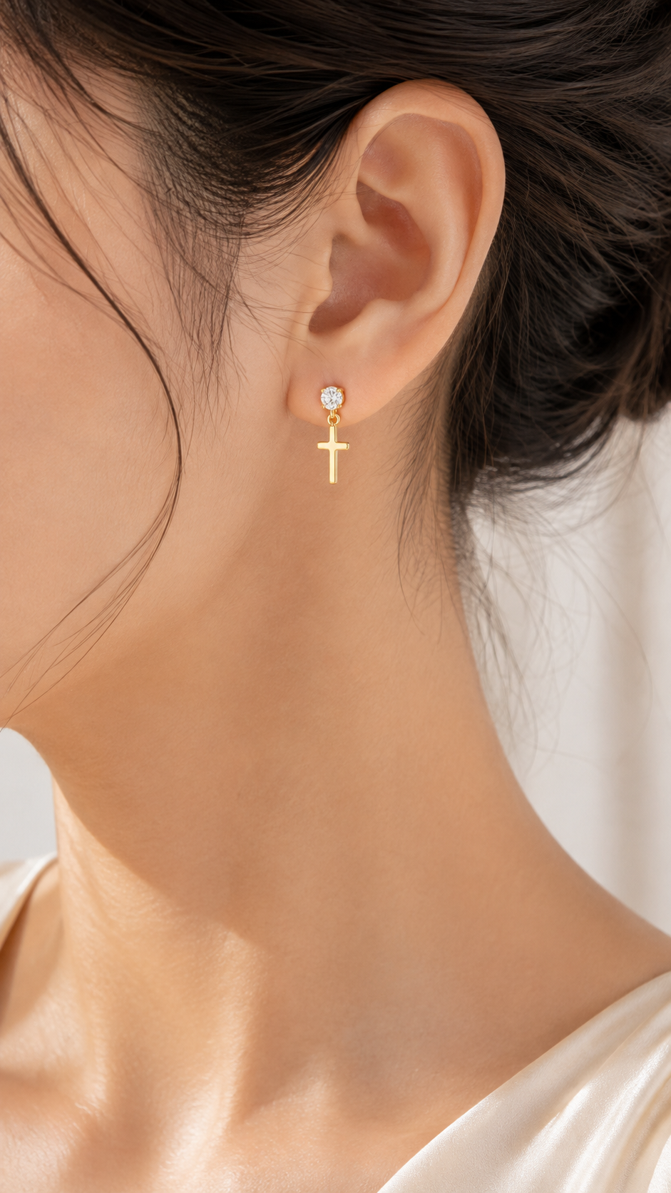 Elegant Cross Earrings