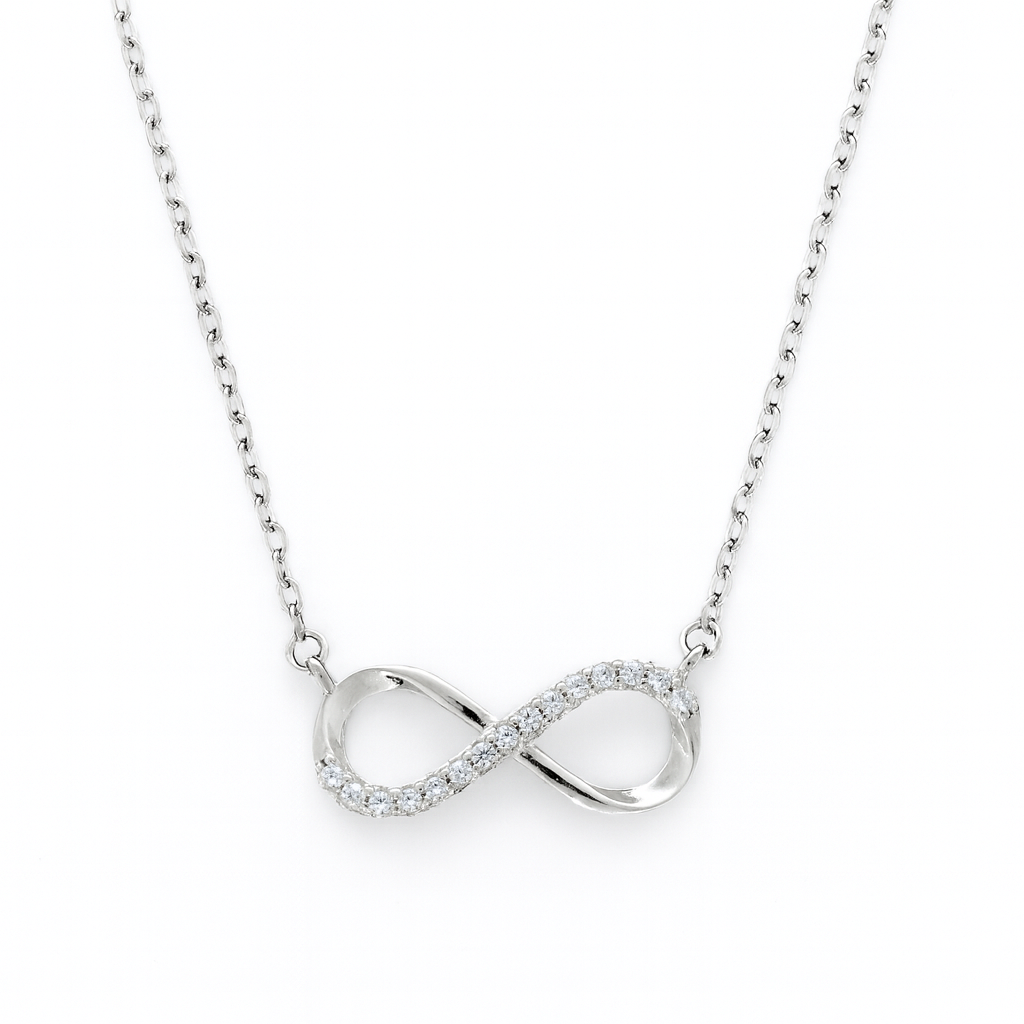 925 Silver Infinity Pendant Necklace for Women – Elegant Symbol of Endless Love