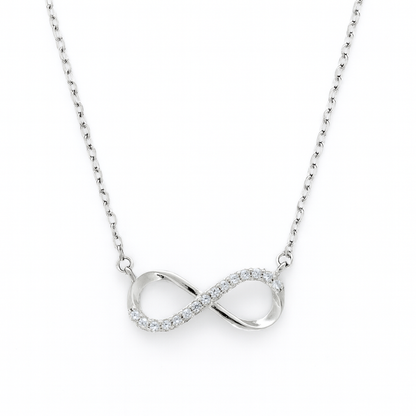 925 Silver Infinity Pendant Necklace for Women – Elegant Symbol of Endless Love