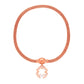 Rose Gold Mesh Bracelet with Floral Zircon Charm for Women