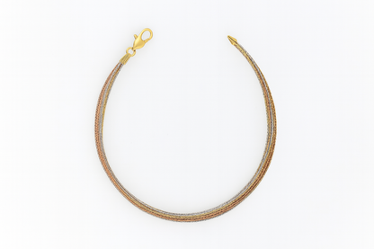 Elegant Tri Color Multi Layer Rope Anklet for Women & Girls | Daily Wear Adjustable Comfort Fit Anklet