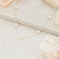 Gold Plated Pearl Chain Necklace for Women – Elegant Minimal Jewelry