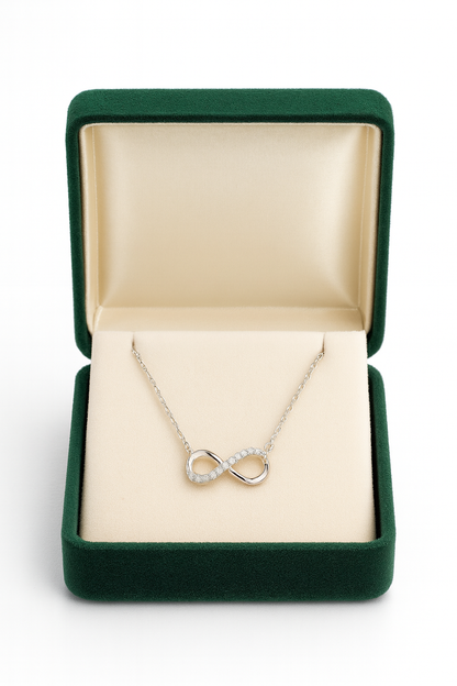 925 Silver Infinity Pendant Necklace for Women – Elegant Symbol of Endless Love
