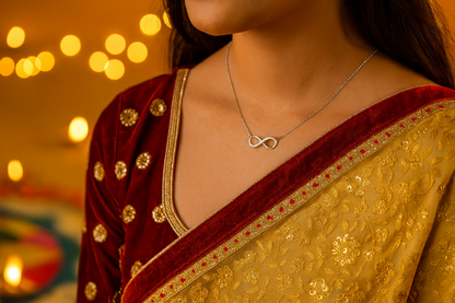 925 Silver Infinity Pendant Necklace for Women – Elegant Symbol of Endless Love