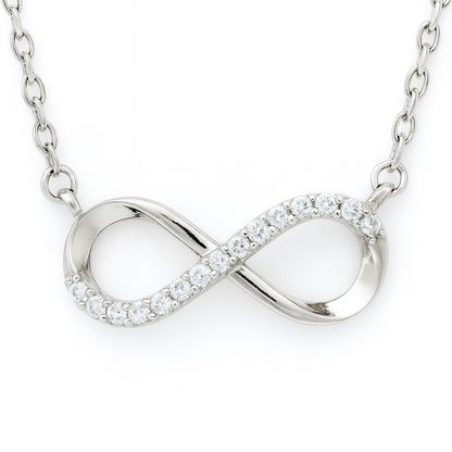 925 Silver Infinity Pendant Necklace for Women – Elegant Symbol of Endless Love