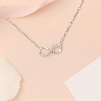 925 Silver Infinity Pendant Necklace for Women – Elegant Symbol of Endless Love