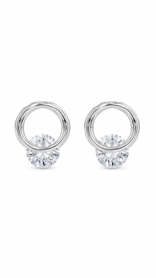 Double Circle Earrings