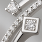 925 Silver Adjustable Dual Design Open Zircon Ring – Modern Minimalist Jewelry for Women