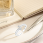 925 Silver Adjustable Dual Design Open Zircon Ring – Modern Minimalist Jewelry for Women