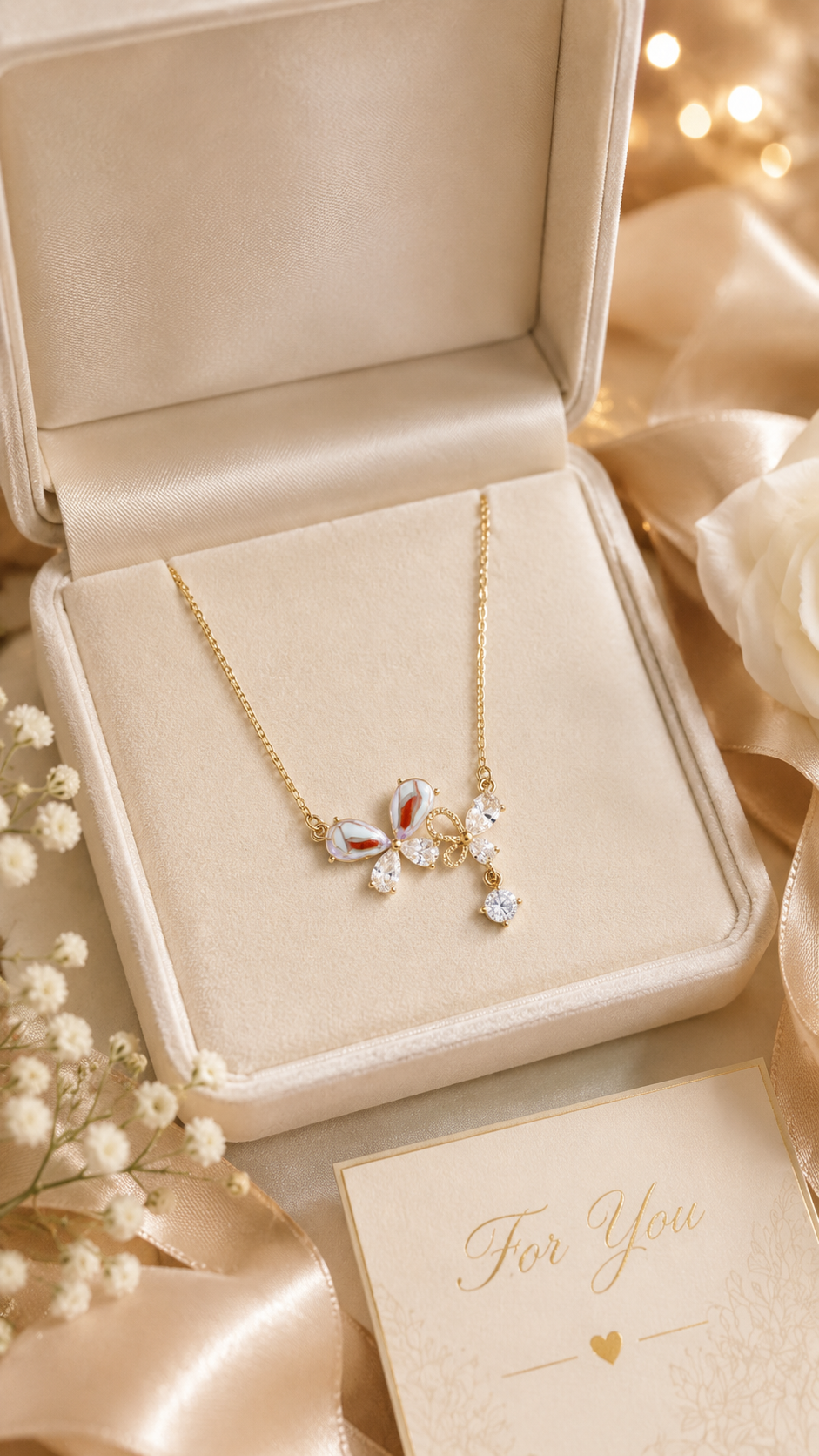 Luxury Butterfly Charm Necklace