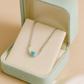 925 Silver Blue Solitaire Crescent Pendant Necklace for Women – Elegant Daily & Party Wear
