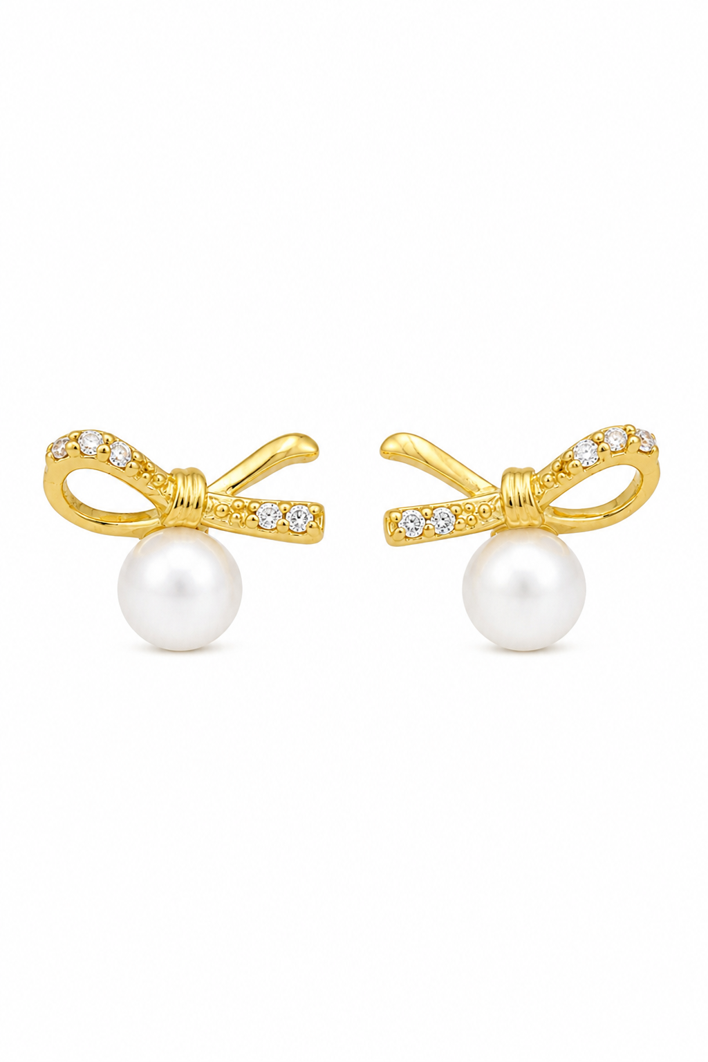 Bow Pearl Earrings
