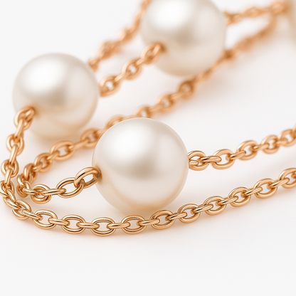 Pearl Multi-Layer Chain Bracelet for Women