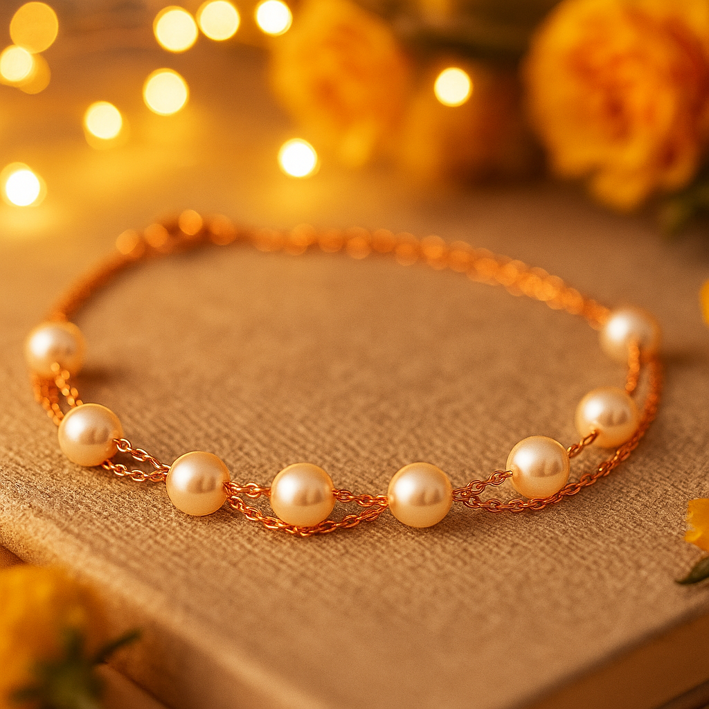 Pearl Multi-Layer Chain Bracelet for Women