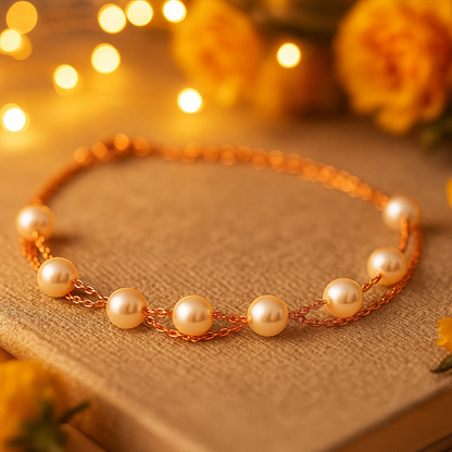 Pearl Multi-Layer Chain Bracelet for Women