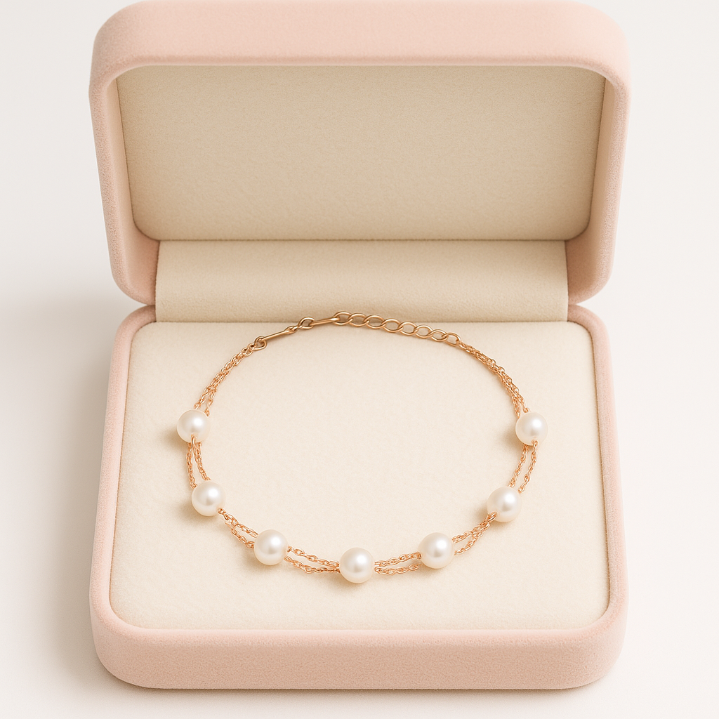Pearl Multi-Layer Chain Bracelet for Women