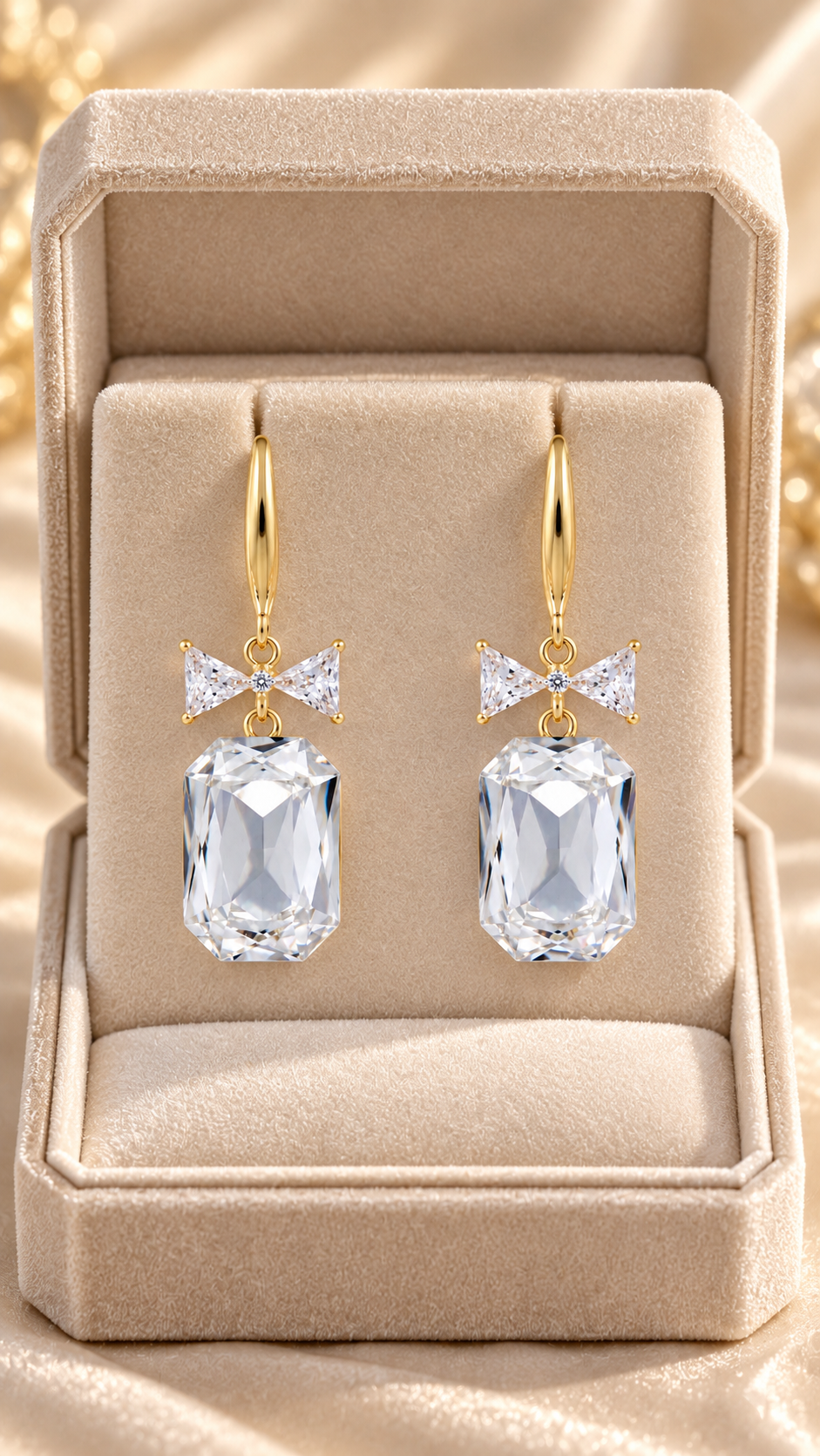 Gold Bow Earrings