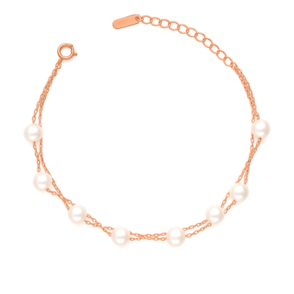 Pearl Multi-Layer Chain Bracelet for Women