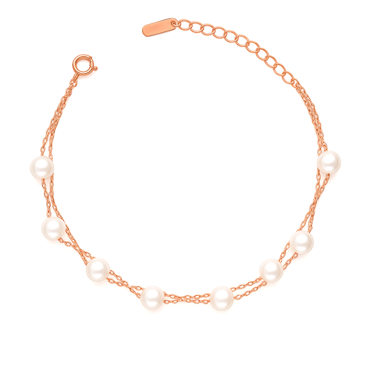 Pearl Multi-Layer Chain Bracelet for Women
