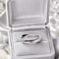 Triple Band White Ceramic Interlocking Ring