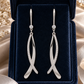 Twisted Ribbon Drop Earrings