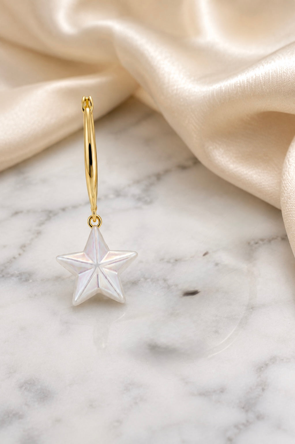 Pearl Star Earrings