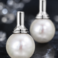 Elegant 925 Sterling Silver Classic Pearl Drop Stud Earrings for Women