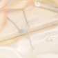 925 Silver Leaf Design Pearl Drop Pendant Necklace for Women – Elegant Enamel & CZ Accent